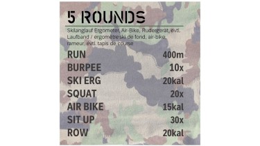 Full body workout: 5 rounds