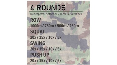 Full body workout: 4 rounds