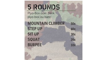 Full body workout: 5 rounds
