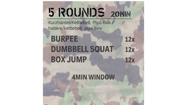 Full body workout: 5 rounds